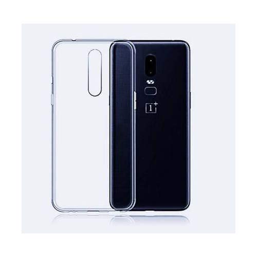 E-COSMOS for One Plus 6 Case Cover Slim Crystal Clear Soft TPU Back Cover (Transparent)