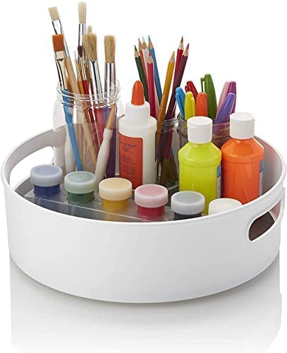 E-COSMOS Multi-Purpose 360° Rotating Organizer Tray | Off-White