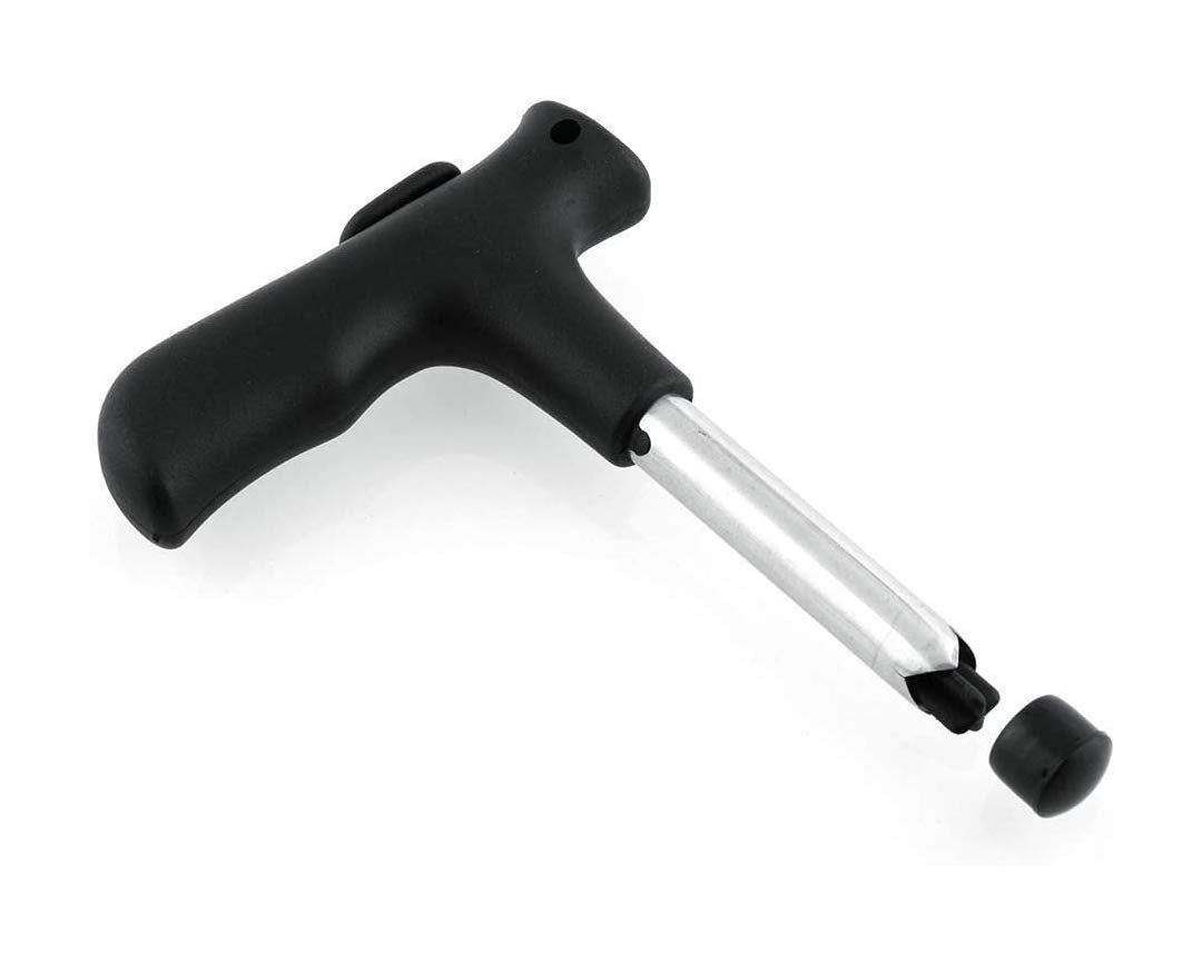 E-COSMOS Coconut Opener Stainless Steel Drill Cutter with Cleaner Stick Coconut Tool, Set of 1, Multicolor