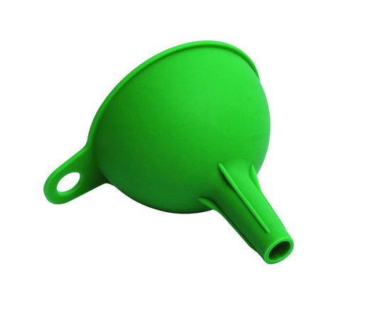 E-COSMOS Silicone Rubber Funnel for Kitchen, Set of 1, Green