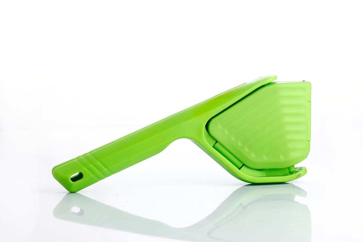 E-COSMOS Hand Press Juicer Machine | Lemon Squeezer With Sideways Pivot to Increase Leverage + Reduce Effort Needed (Green) (Handy Juicer)