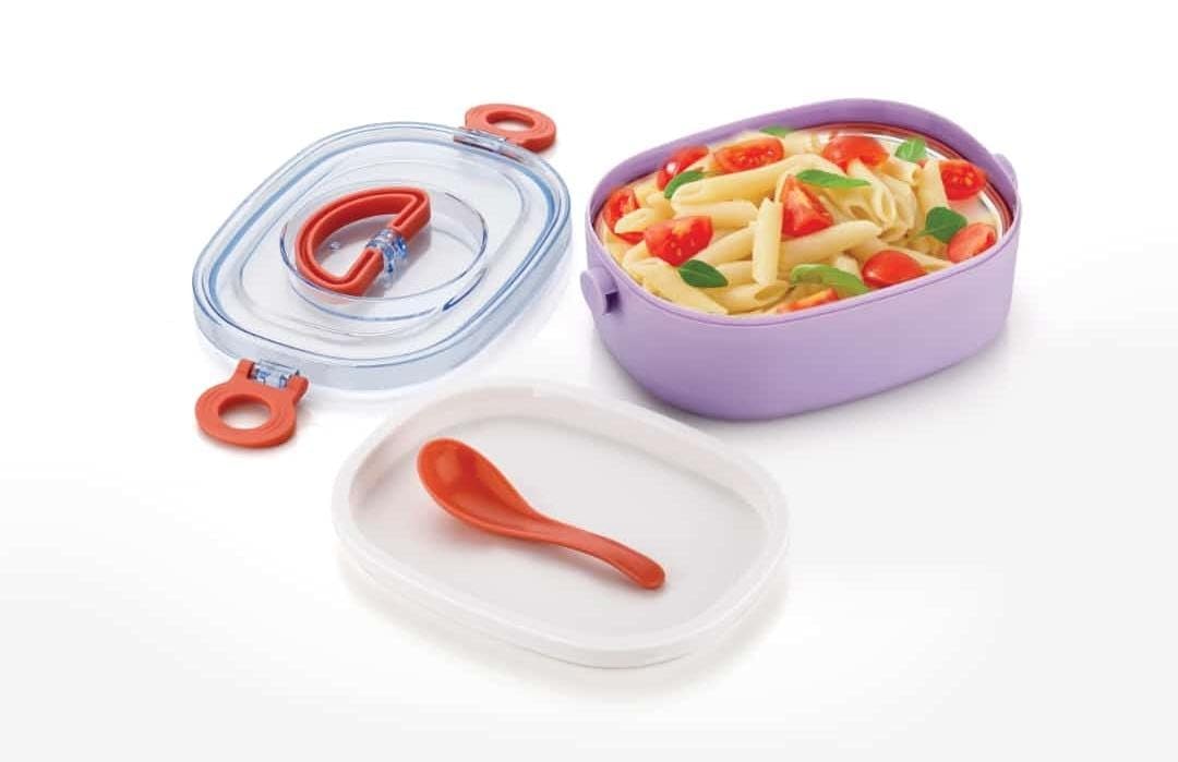 E-COSMOS School Children Stainless Steel - Plastic Lunch Box for Boys, Girls (Thermoware) 1000ml