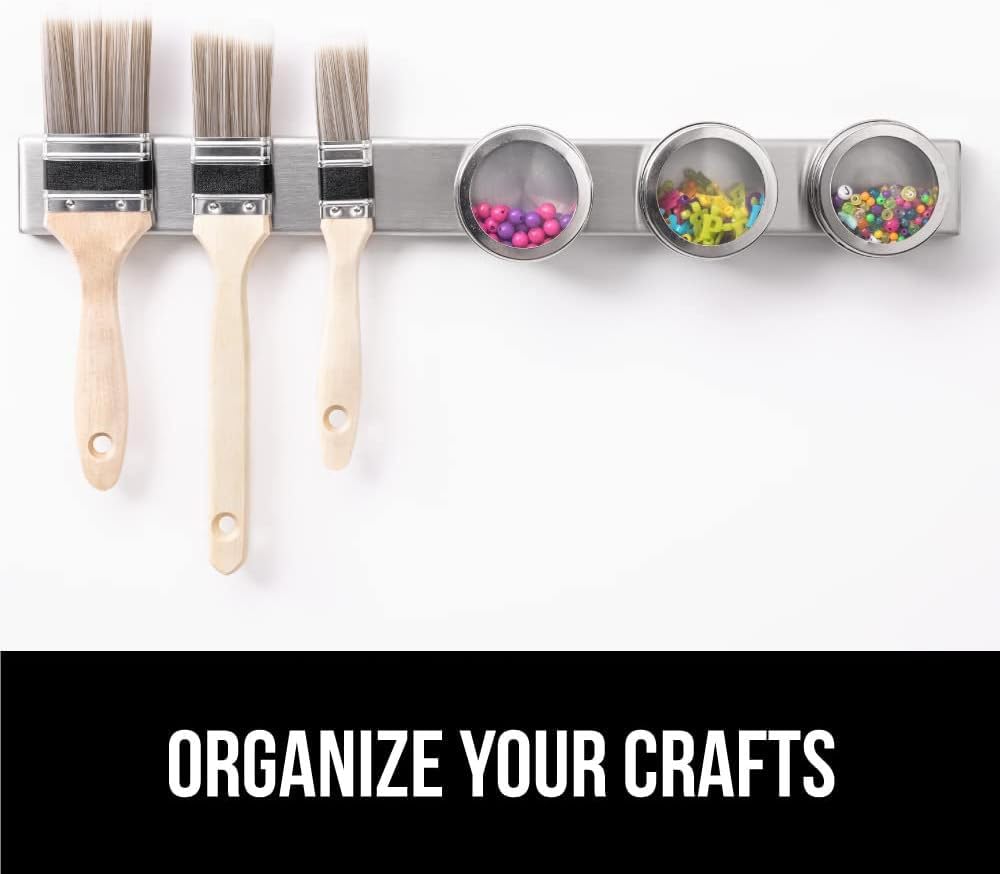 E-COSMOS 12 Inch Stainless Steel Magnetic Knife Bar with Multipurpose Use as Knife Holder, Kitchen Utensil Organizer (12 INCH)