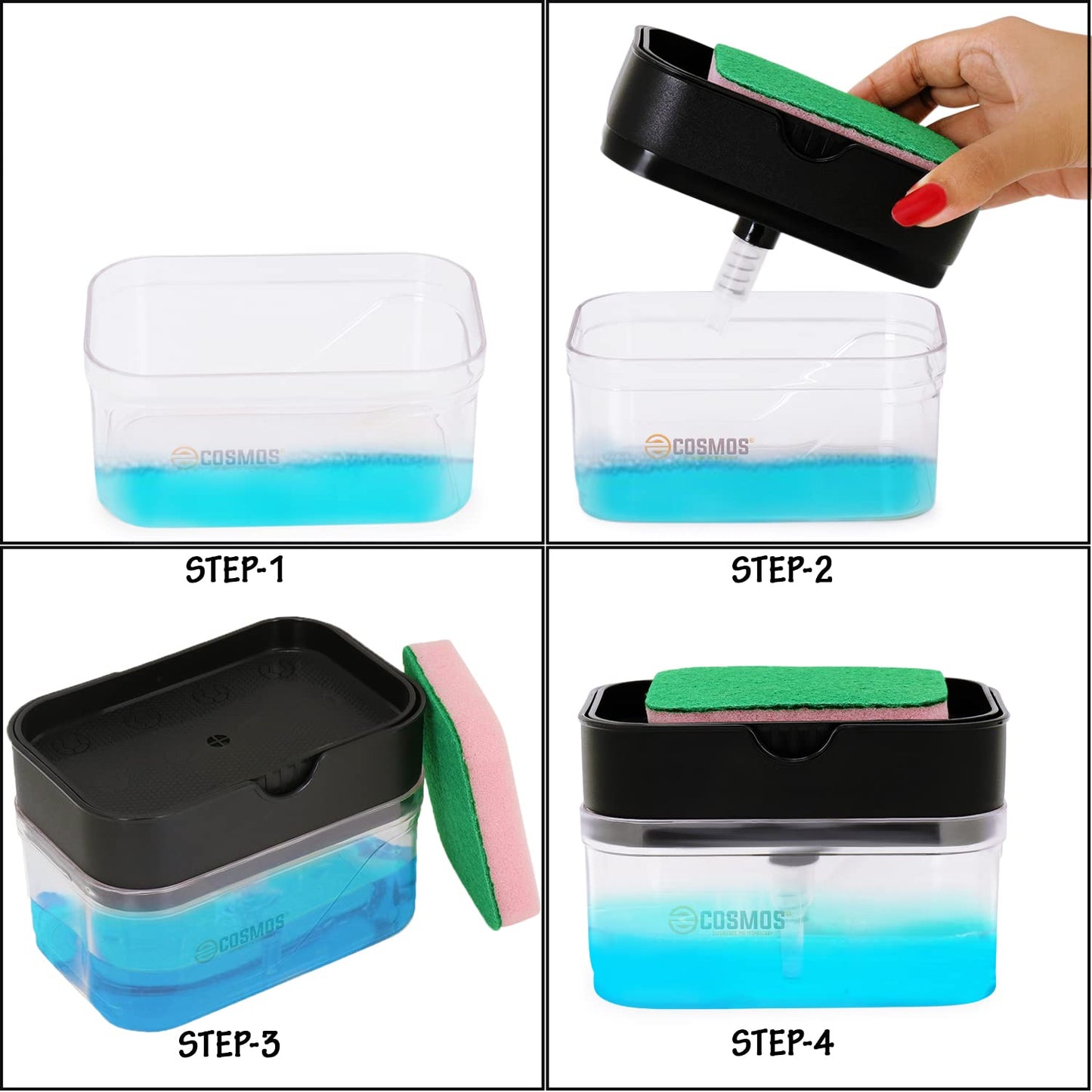 E-COSMOS Soap Dispenser Pump for Dishwasher (Multi-Colour)