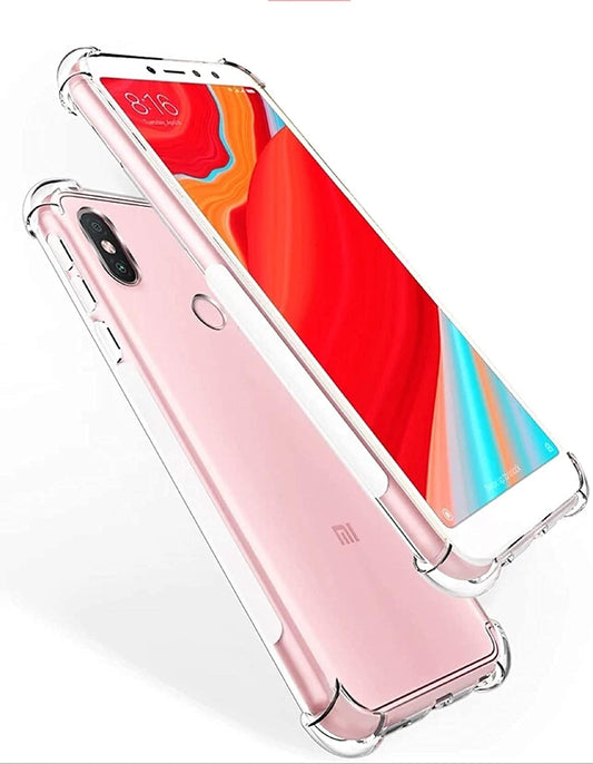 E-COSMOS for Redmi Y2 Case Cover Slim Crystal Clear Soft TPU Back Cover (Transparent)