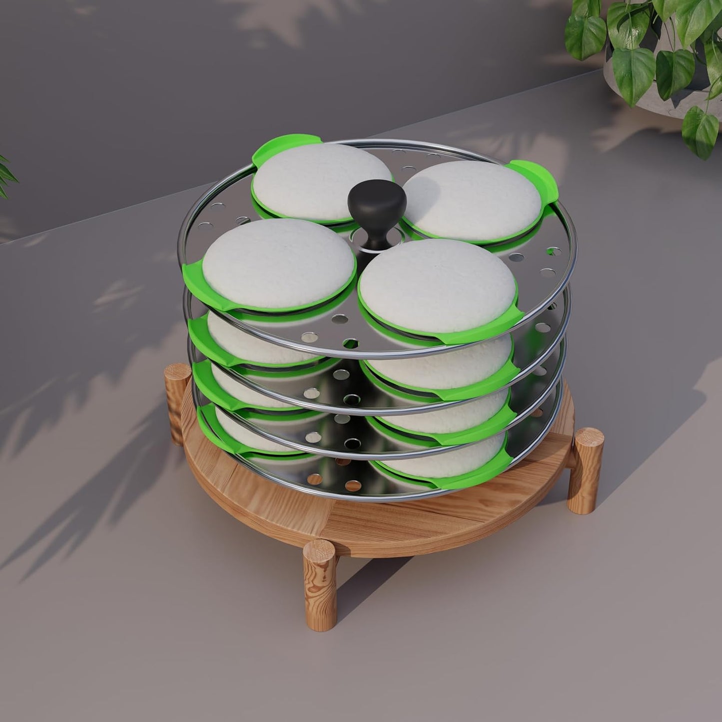 E-COSMOS 8 Silicone Idli Maker Cups – Non-Stick & Efficient Design for Less Batter Wastage (Color May Vary)