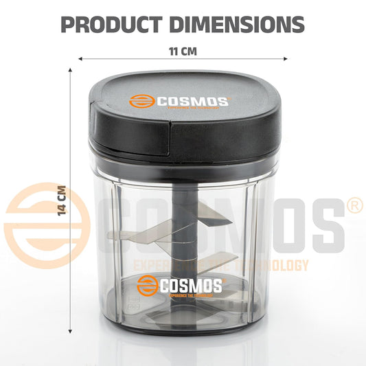 E-COSMOS Food Chopper Manual Hand-Press (Dori Chopper 900ml)