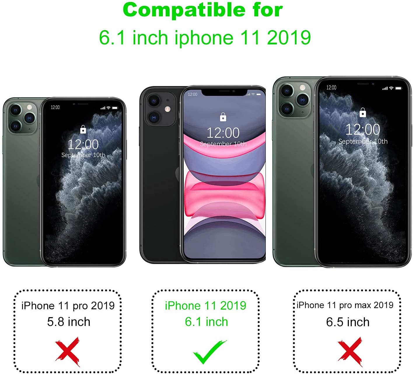 E-COSMOS Back Cover for iPhone 11 (Silicone_Transparent)