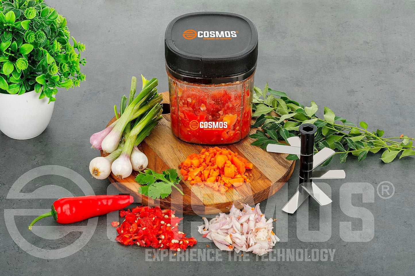 E-COSMOS Food Chopper Manual Hand-Press (Dori Chopper 900ml)