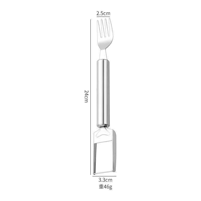 E-COSMOS 2-in-1 Watermelon Fork Cutter Slicer Tool (Pack of 2)