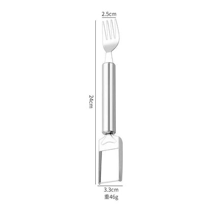 E-COSMOS 2-in-1 Watermelon Fork Cutter Slicer Tool (Pack of 2)