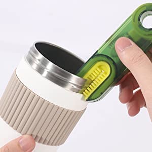 E-COSMOS 3 in 1 Cup Lid Gap Cleaning Brush Set (1PC,Multicolor)