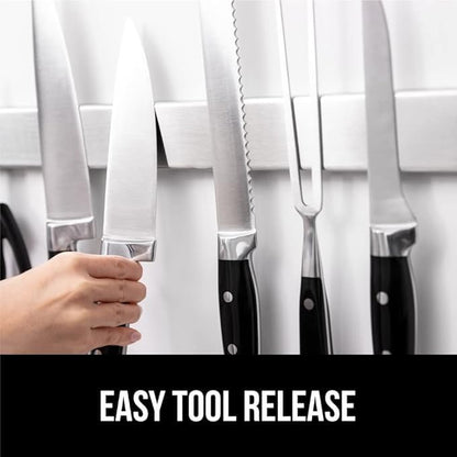 E-COSMOS 12 Inch Stainless Steel Magnetic Knife Bar with Multipurpose Use (12 INCH)