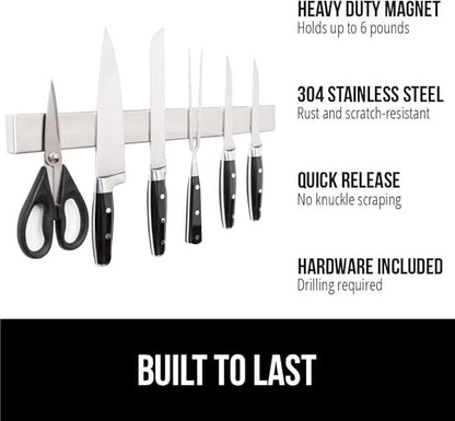E-COSMOS 12 Inch Stainless Steel Magnetic Knife Bar with Multipurpose Use (12 INCH)
