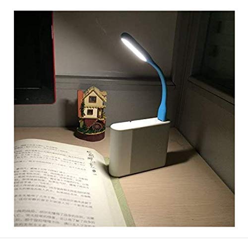 E-COSMOS Plastic 5V 1.2W Portable Flexible USB Led Light (Colors May Vary, Small, Wedge, Set of 2 Pieces)