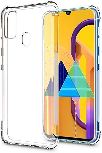 E-COSMOS for Samsung M30S / Samsung M21 Case Cover Slim Crystal Clear Soft TPU Back Cover (Transparent)