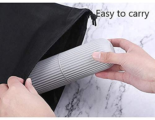 E-COSMOS Capsule Shape Travel Toothbrush Toothpaste Case Holder (Multi-Color, Pack of 2)