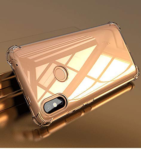 E-COSMOS for Redmi Note 5 Pro Case Cover Slim Crystal Clear Soft TPU Back Cover (Transparent)