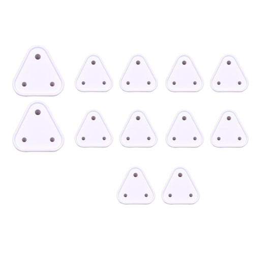 E-COSMOS E-COSMOS Baby Safety Electric Socket Plug Cover Guards (Pack of 12) White
