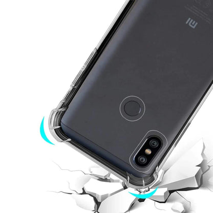 E-COSMOS for Redmi Note 5 Pro Case Cover Slim Crystal Clear Soft TPU Back Cover (Transparent)