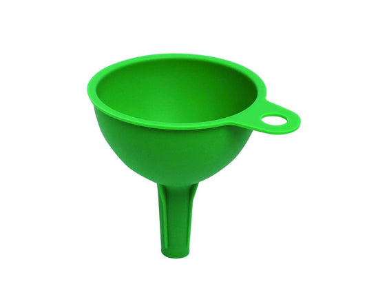 E-COSMOS Silicone Rubber Funnel for Kitchen, Set of 1, Green