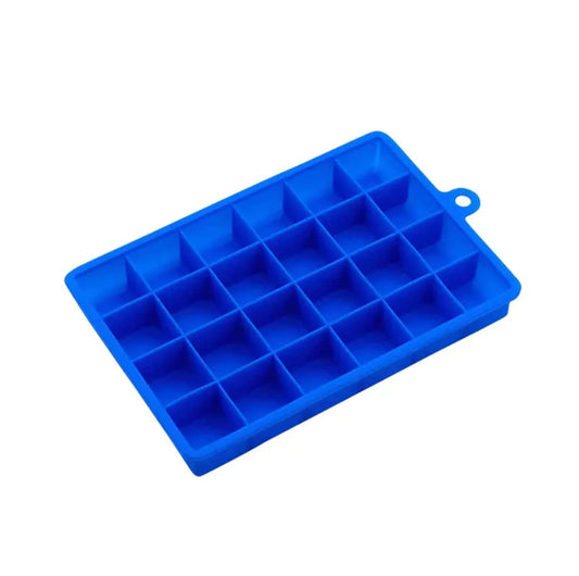 E-COSMOS Silicone Ice Cube Trays 1 Pack - 24 Cavity Per Ice Tray [Multicolor]