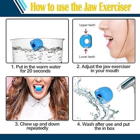 E-COSMOS Pack Of 2 Jawline Exerciser Double Chin Reducer
