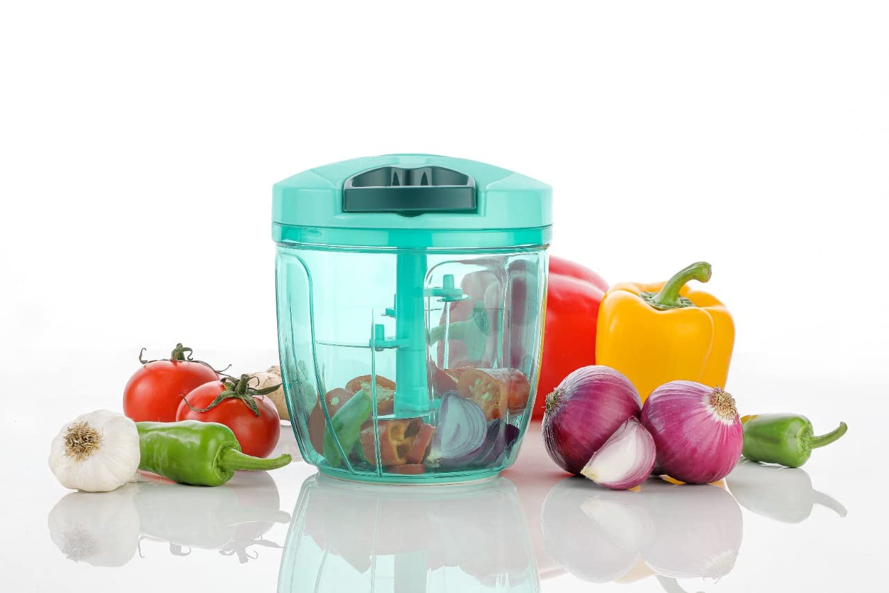 E-Cosmos Smart Handy Multi-Purpose Fruit & Vegetable Cutter Chopper (900ML, Purple, Pack of 1