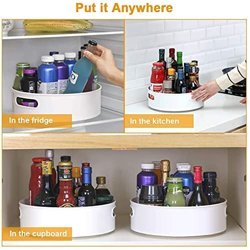E-COSMOS Multi-Purpose 360° Rotating Organizer Tray | Off-White