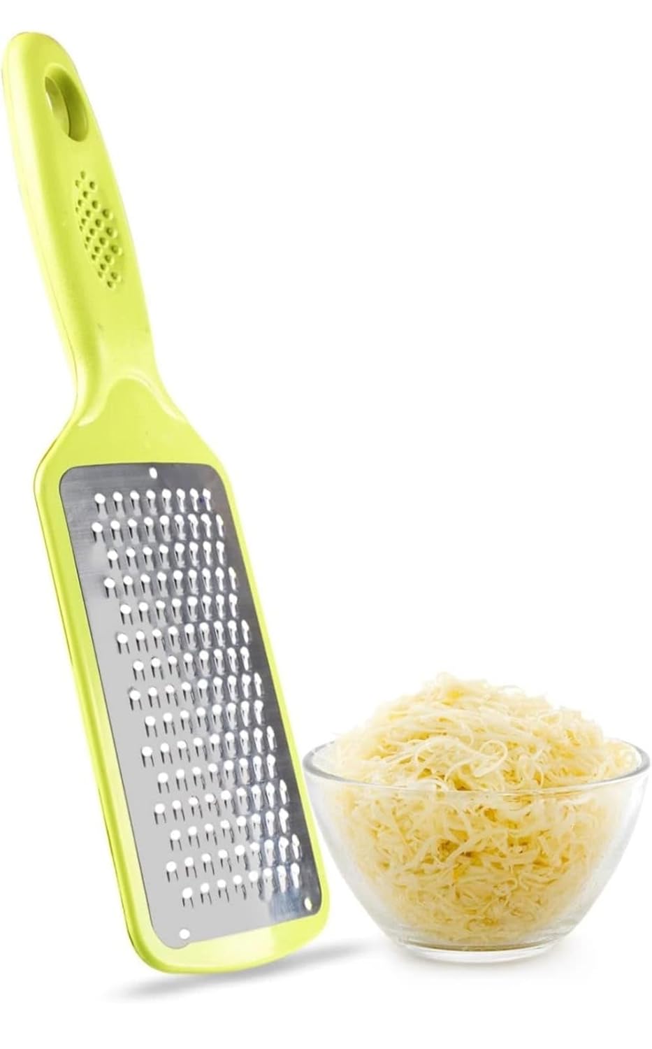 E-COSMOS Stainless Steel Cheese Grater & Lemon Zester for Kitchen- Cheese, Lemon, Ginger, Garlic, Chocolate, Vegetables & Fruits Shredder with Protective Cover, Adrak Grater, Dishwasher Safe