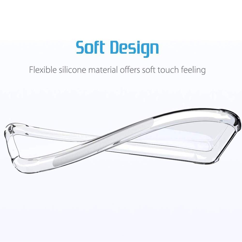 E-COSMOS for Redmi 8A Dual Case Cover Slim Crystal Clear Soft TPU Back Cover (Transparent)