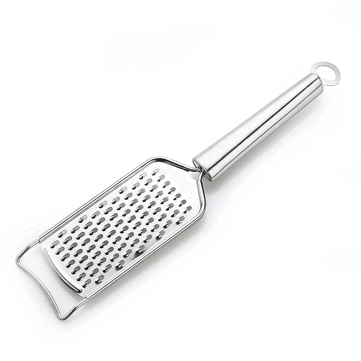 E-COSMOS Stainless Steel Cheese Grater & Lemon Zester for Kitchen- Cheese, Lemon, Ginger, Garlic, Chocolate, Vegetables & Fruits Shredder with Protective Cover, Adrak Grater, Dishwasher Safe