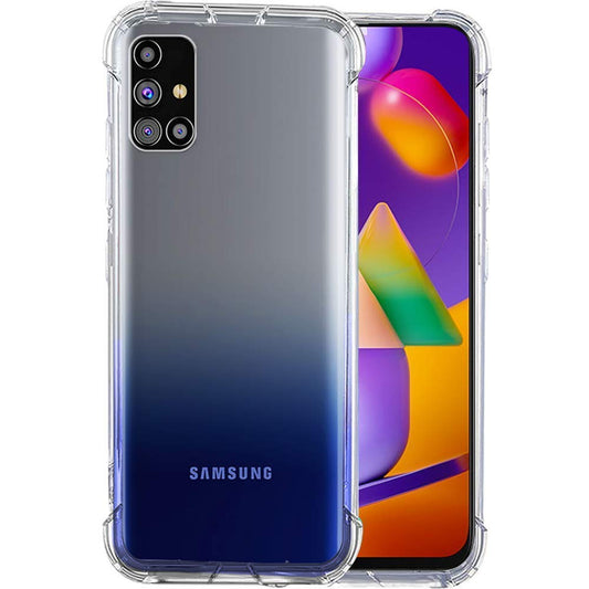 E-COSMOS for Samsung Galaxy M31S Case Cover Slim Crystal Clear Soft TPU Back Cover (Transparent)