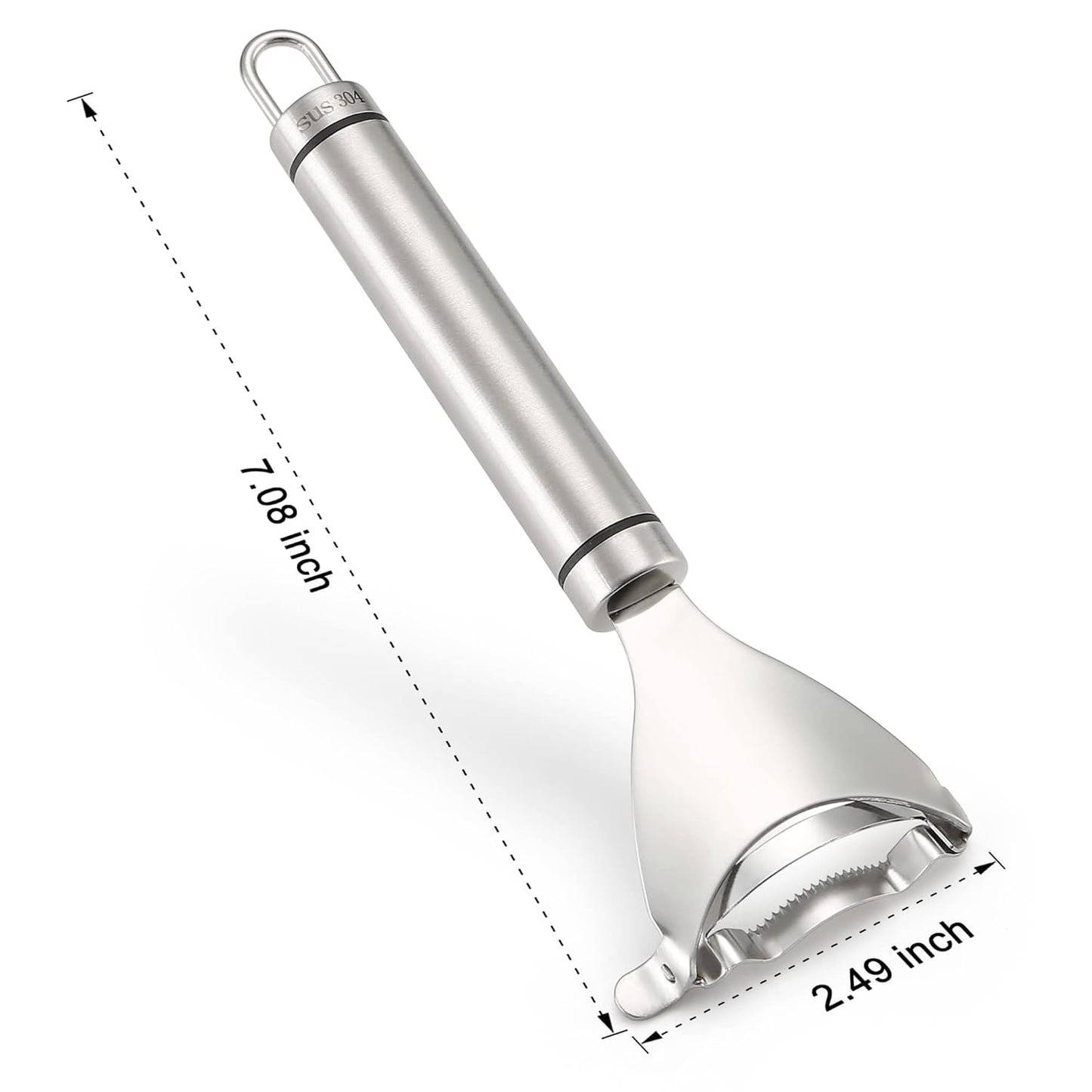 E-COSMOS Stainless Steel Corn Peeler - Cob Stripper Tool Thresher Removes Kernels in Seconds - Kitchen Gadget