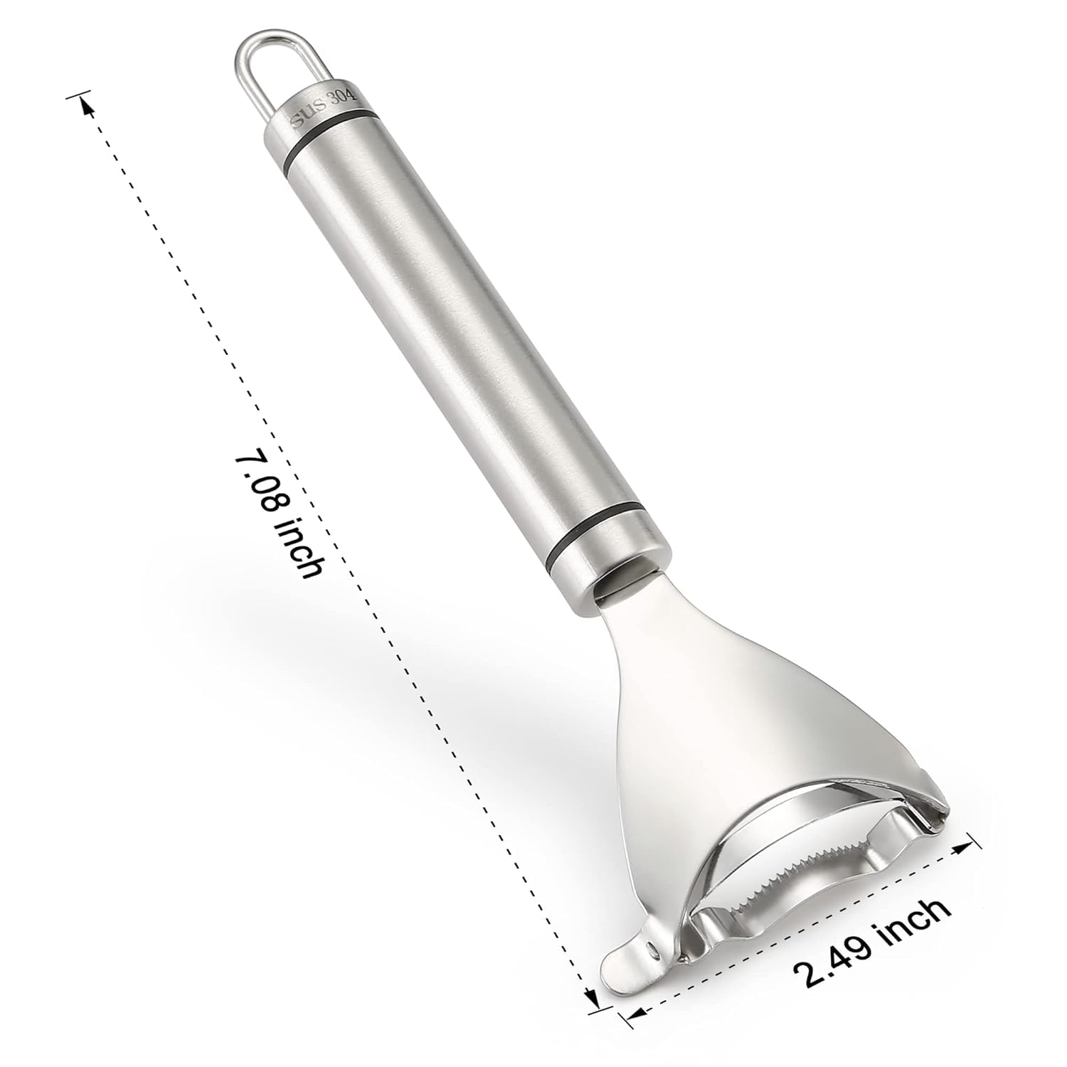 E-COSMOS Stainless Steel Corn Peeler - Cob Stripper Tool Thresher Removes Kernels in Seconds - Kitchen Gadget
