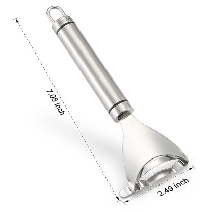 E-COSMOS Stainless Steel Corn Peeler - Cob Stripper Tool Thresher Removes Kernels in Seconds - Kitchen Gadget