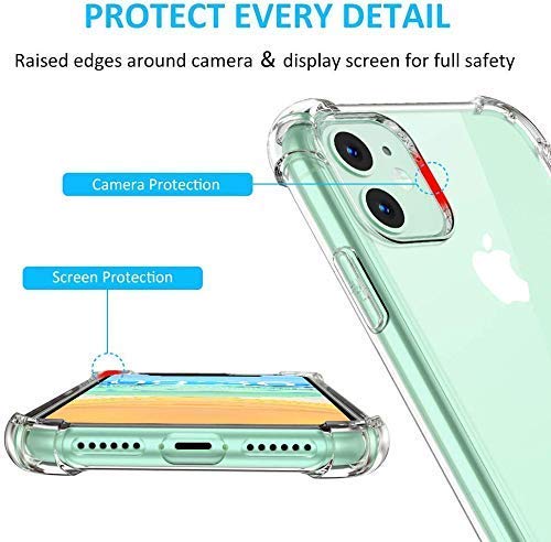 E-COSMOS Back Cover for iPhone 11 (Silicone_Transparent)