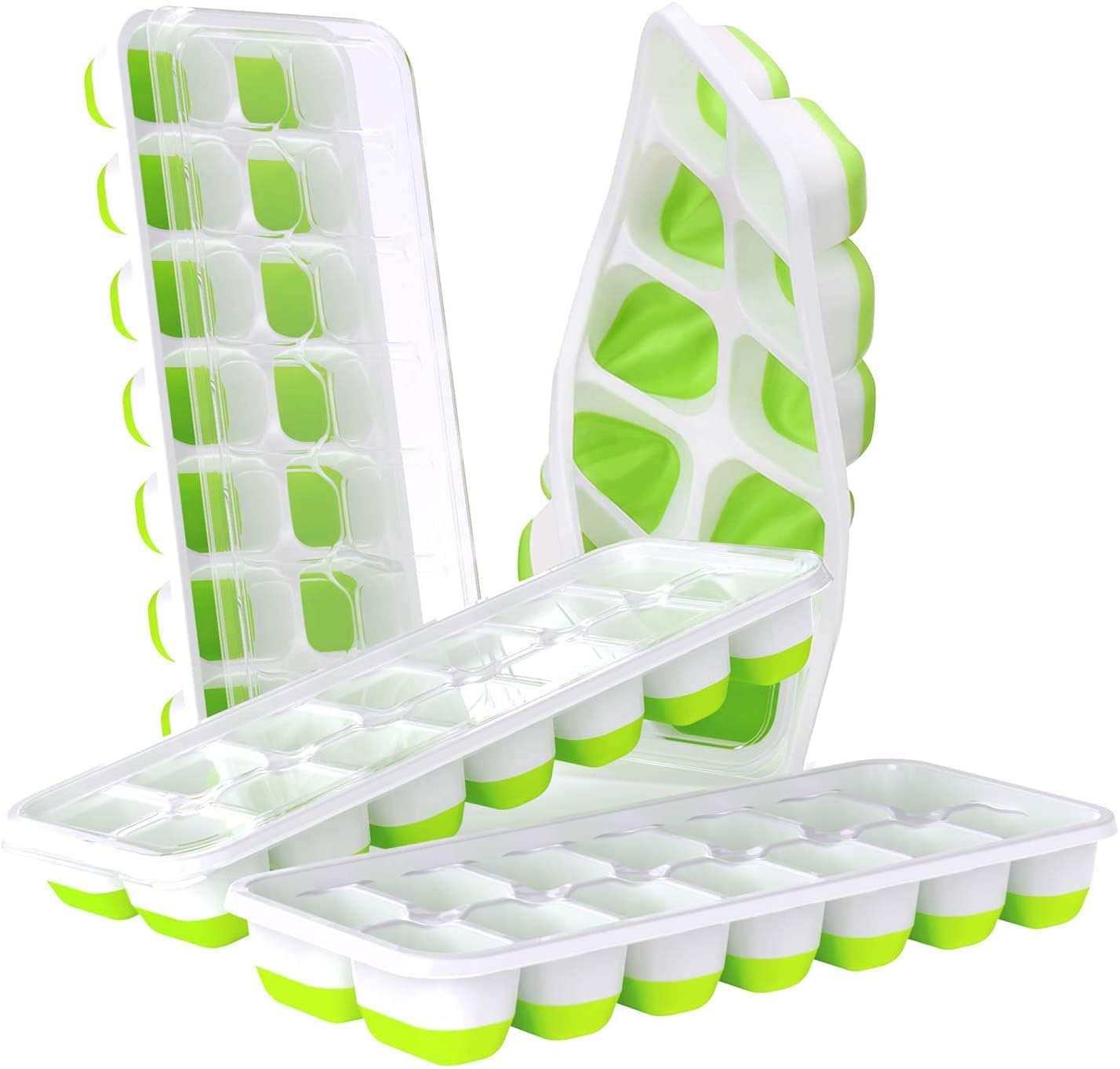 E-COSMOS Ice Cube Tray Silicone for Freezer Honeycomb 37 Cavity Ice Cube Mould Flexible Tray for Freezer, Chocolate Cake Maker, Ice Trays for Chilled Drinks, Reusable (Multi Color)
