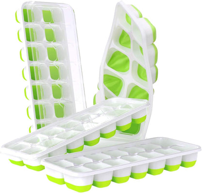 E-COSMOS Ice Cube Tray Silicone for Freezer Honeycomb 37 Cavity Ice Cube Mould Flexible Tray for Freezer, Chocolate Cake Maker, Ice Trays for Chilled Drinks, Reusable (Multi Color)