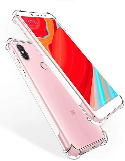 E-COSMOS for Redmi Y2 Case Cover Slim Crystal Clear Soft TPU Back Cover (Transparent)