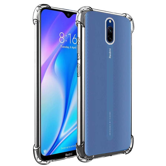 E-COSMOS for Redmi 8A Dual Case Cover Slim Crystal Clear Soft TPU Back Cover (Transparent)