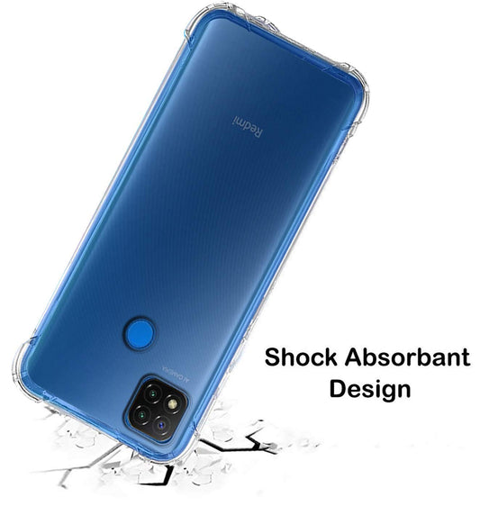 E-COSMOS for Mi Redmi 9 / 9C Case Cover Slim Crystal Clear Soft TPU Back Cover (Transparent)