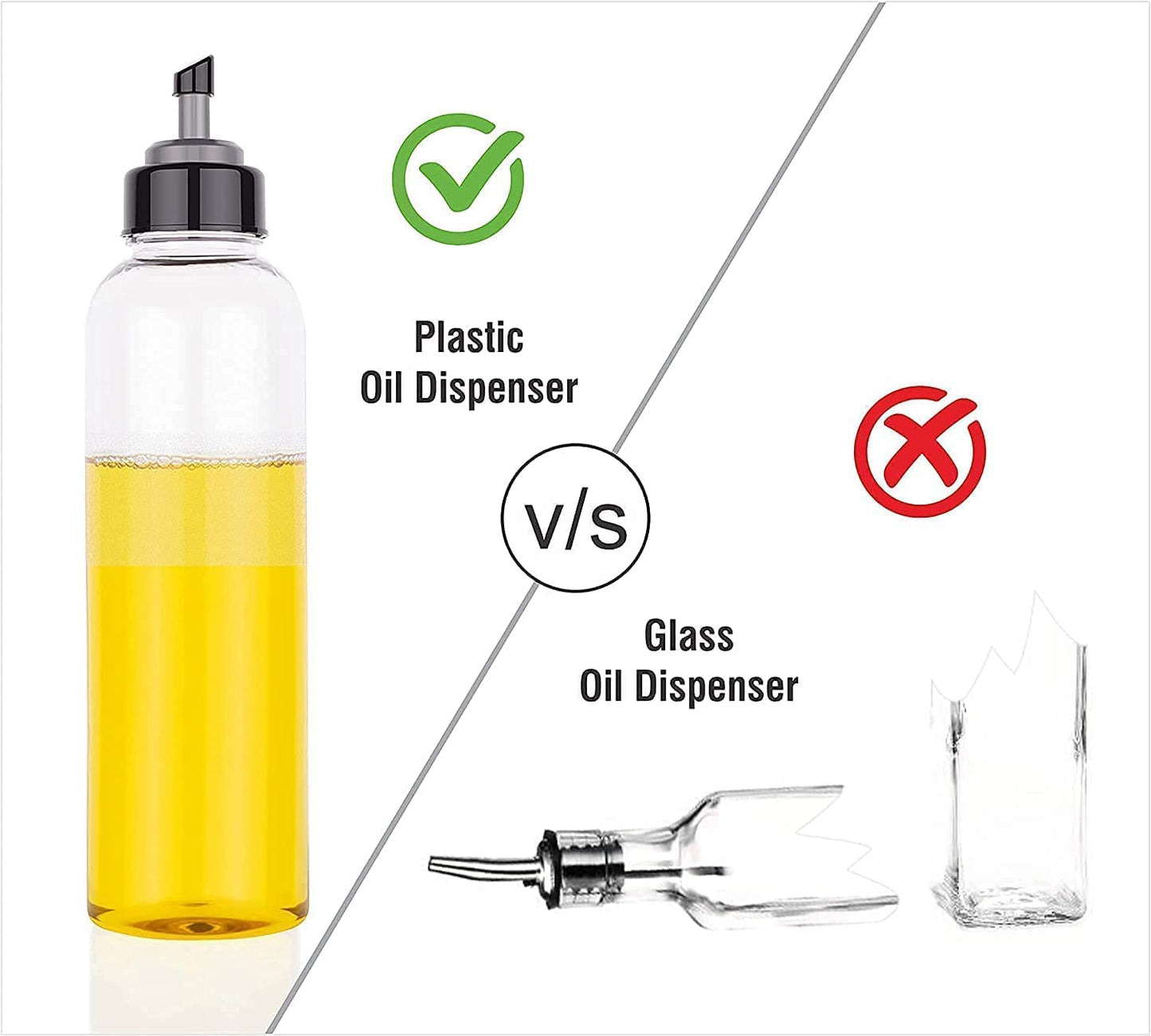 E-COSMOS Olive Oil Dispenser Bottle for Kitchen