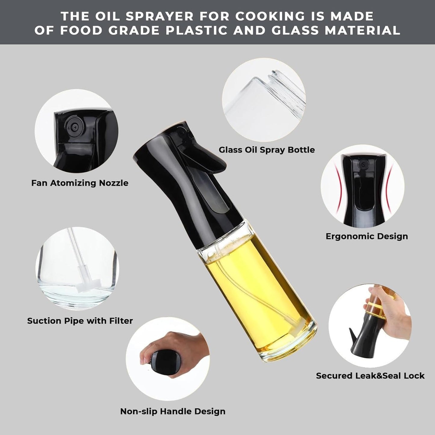 E-COSMOS Olive Oil Dispenser Bottle for Kitchen