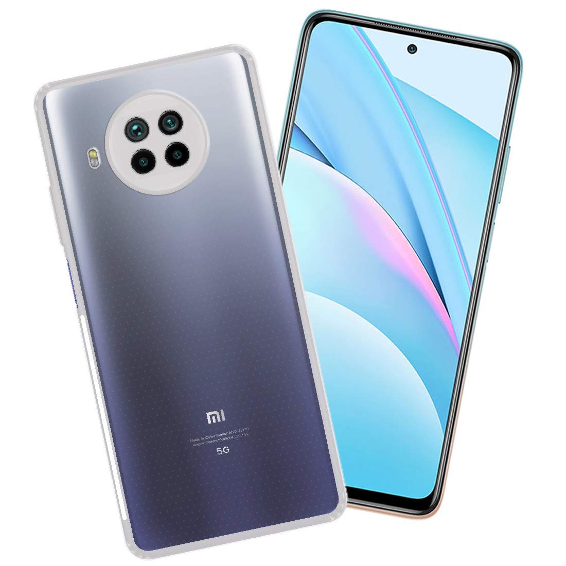 E-COSMOS for Xiaomi Mi 10i 5G Case Cover Slim Crystal Clear Soft TPU Back Cover (Transparent)