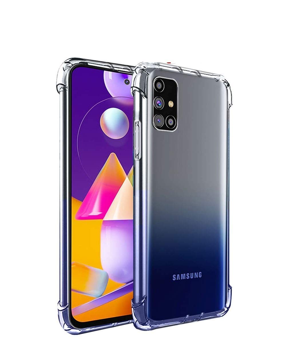 E-COSMOS for Samsung Galaxy M31S Case Cover Slim Crystal Clear Soft TPU Back Cover (Transparent)