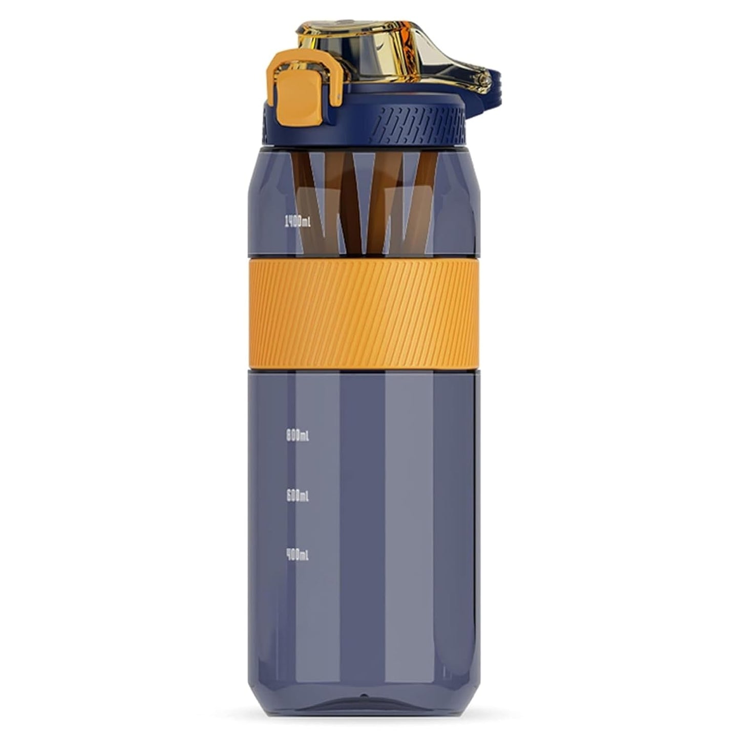 E-COSMOS 1600 ML Water Bottle & 54 OZ with Travel Mug & Straw | Leak-Proof, BPA-Free, Non-Toxic Water Bottle for Gym, Office, Outdoor | Portable Sports Bottle for Men & Women(Blue)
