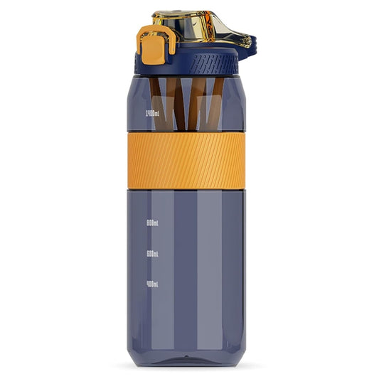 E-COSMOS 1600 ML Water Bottle & 54 OZ with Travel Mug & Straw | Leak-Proof, BPA-Free, Non-Toxic Water Bottle for Gym, Office, Outdoor | Portable Sports Bottle for Men & Women(Blue)