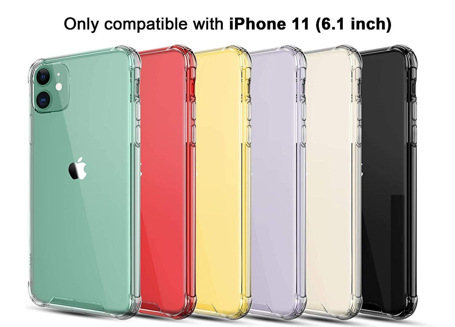E-COSMOS Back Cover for iPhone 11 (Silicone_Transparent)