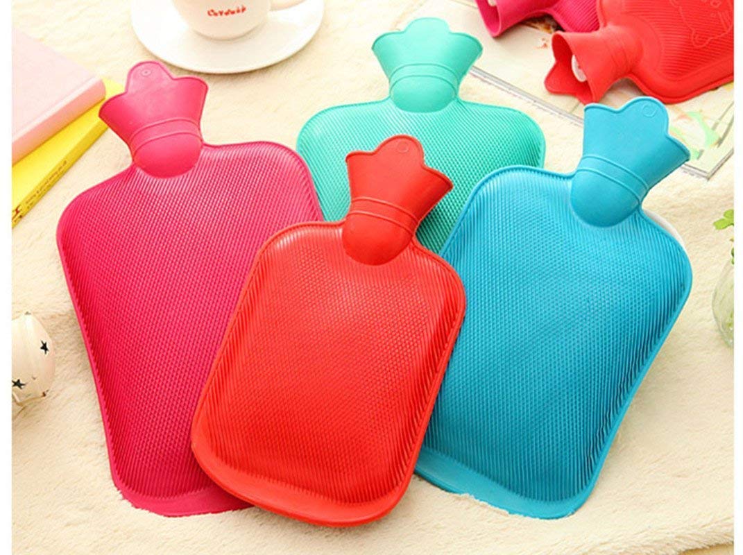 E-COSMOS Hot Water Bag (2 litre) Non Electric Rubber Heating Bottle, Heat Pouch, Heat Bag for Body Pain relief, Cramps, Hot and Cold Therapies.